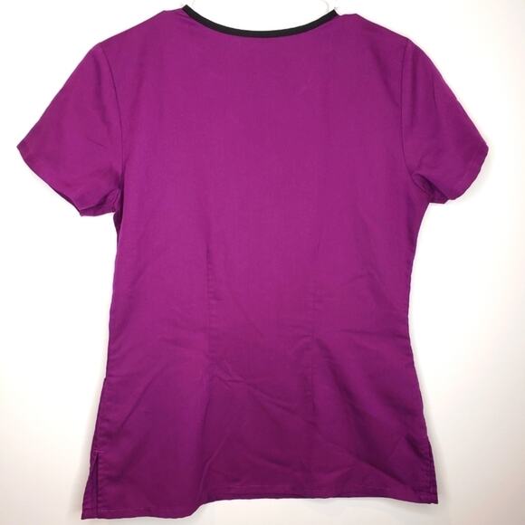 Grey's Anatomy Professional Wear Purple V Neck Active Scrub Top Small - Picture 6 of 9